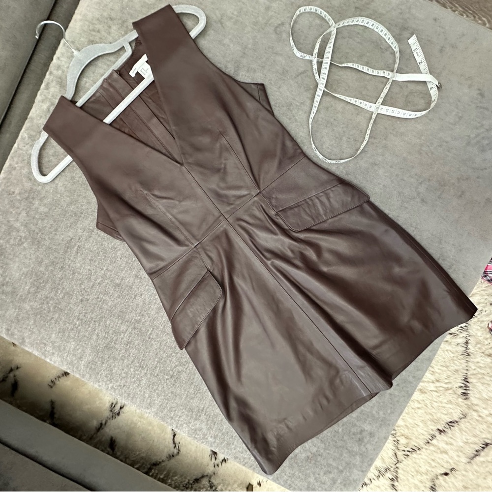 H&M Brown Leather Dress